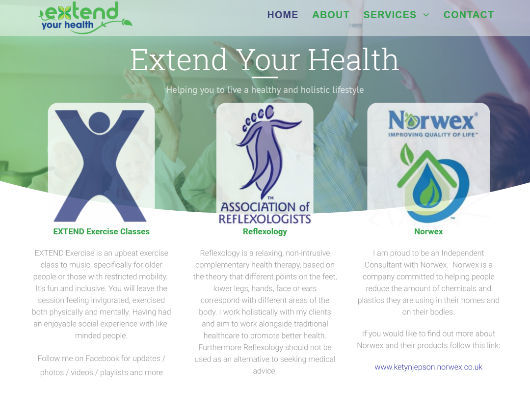 Extend Your Health Website